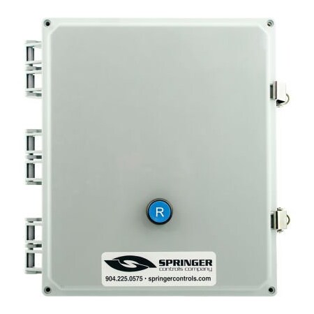 Springer Controls Co NEMA 4X Enclosed Motor Starter, 52A, 3PH, Remote Start Terminals, Reset Button, 250-500V, 44-53A AF5206R3K-4R